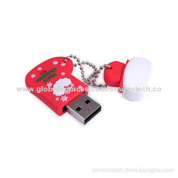 8GB Cartoon Christmas Socks USB Flash Drive with High Speed
